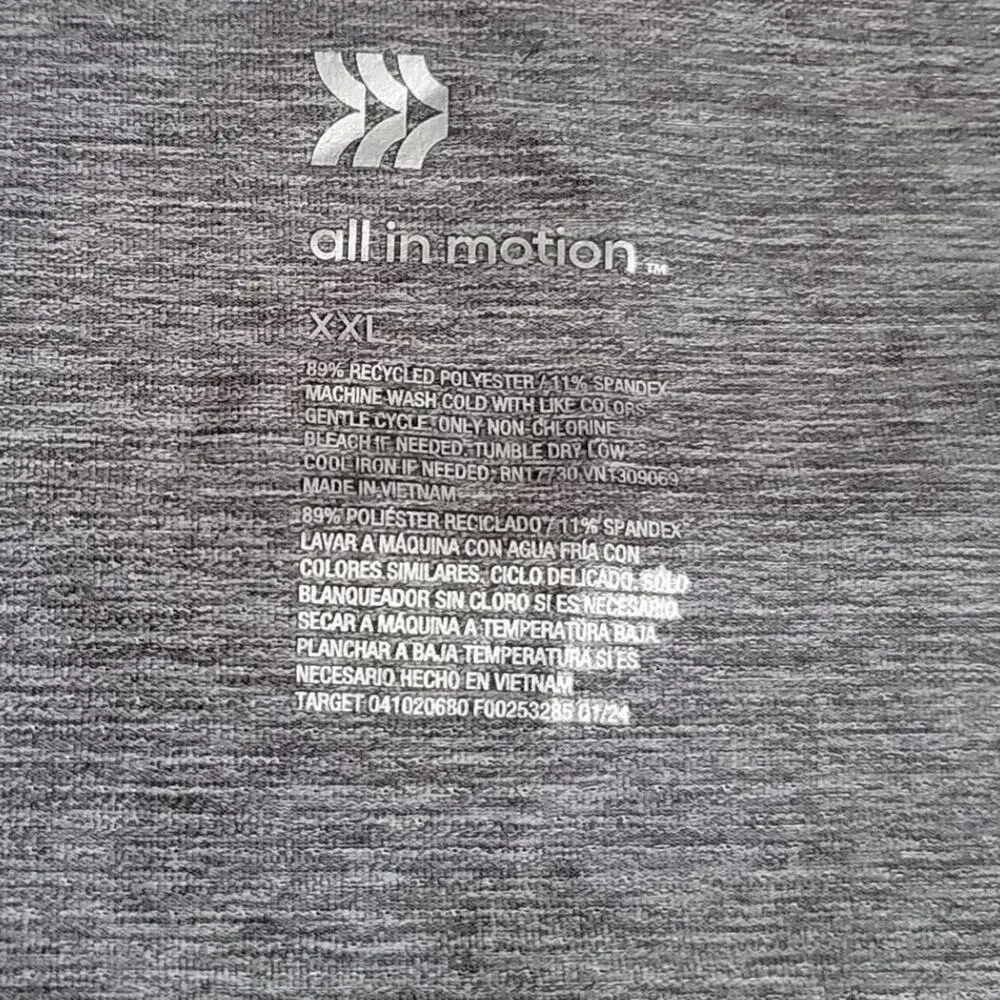 All in Motion Gray Activewear Relaxed Muscle Tank Top Size XXL - Picture 8 of 9